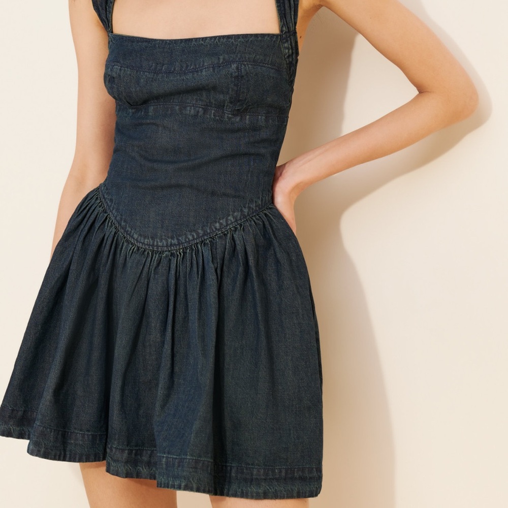 Free People Dark Blue Mini Dress